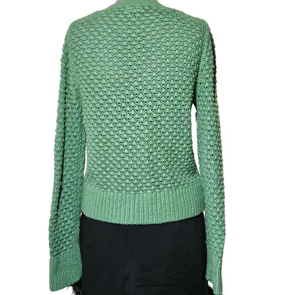 LL Bean Wool and Angora Blend Chunky Knit Sweater Size Small - Picture 2 of 3